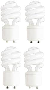 Dysmio Lighting Mini Twist Cfl Light Bulb 60 Watt Equivalent 2700k 4 Pack