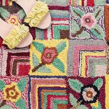 gypsy rose wool hooked rug by dash