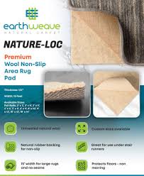 earth weave nature loc non slip rug pad