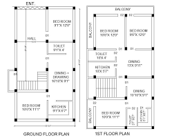 First Floor Plan Cad Drawing Dwg File