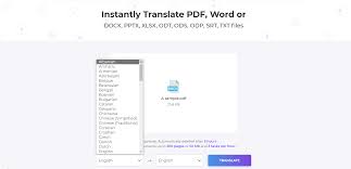 doent translator for pdf or word