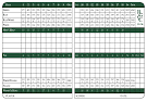 Scorecard - Rochester Golf & Country Club
