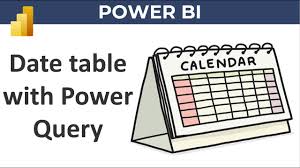 date table in power query power bi