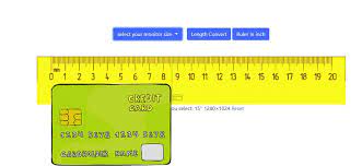 I used the credit card shredding features a few times and there was. Online Ruler Cm Mm Onlineruler Org