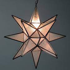 Maya Frosted Glass Star Light Large