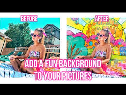 how to edit backgrounds into pics