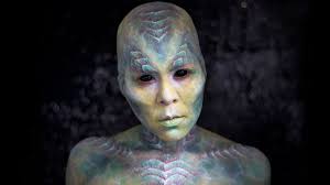 pastel water alien makeup tutorial
