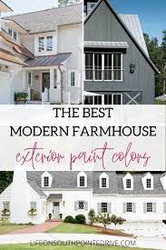 When thinking about modern farmhouses, joanna gaines immediately comes to mind. Most Popular Exterior Paint Colors Modern Farmhouse Paint Colors