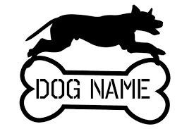 dog svg for dog name graphic by the
