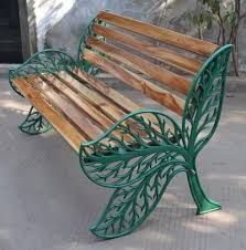 Arm Rest Antique Cast Iron Garden Bench