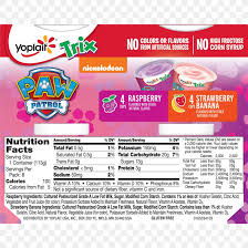 food yoplait trix yoghurt nutrition