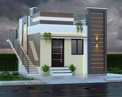 House Front Design Simple Ground Floor gambar png