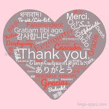 how to say thank you in many