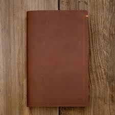discover leather journal cover brown