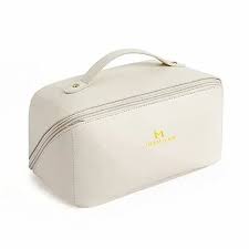 cosmetic bag pu leather travel vanity pouch