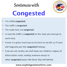 congested in a sentence
