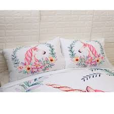 cute unicorn bedding set cartoon
