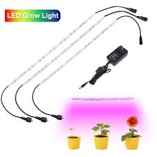 Led Grow Lights Waterproof Flexible Soft Grow Light Strip With Power Supply For Indoor Plants
