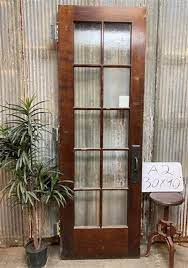 10 Pane Glass Door 30x90 Vintage