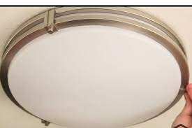 how to remove glass dome light fixture