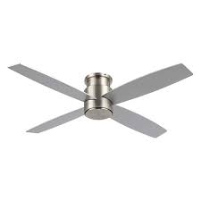 nickel flush mount dc ceiling fan