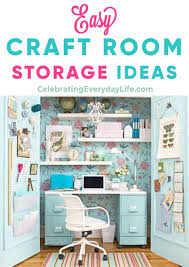 If you need some creative ideas for craft room organization look no further! Easy Craft Room Storage Ideas