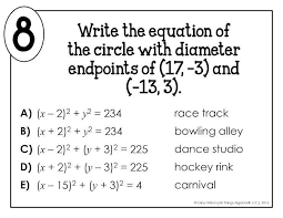 Math Lib Equations Of Circles Brainly Com