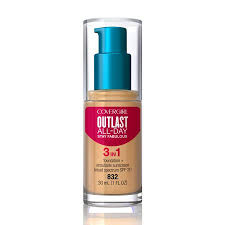 Covergirl Outlast All Day Stay Fabulous 3 In 1 Foundation 832 Nude Beige