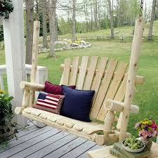 Outdoor Log Swings For Porch Patio Yard