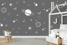 Planet Wall Decal Boys Room Decor Space