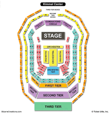 kimmel center seating charts