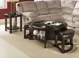 Round Coffee Table With Stools