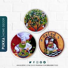 Kitchen Decorative Plates Set Of 3