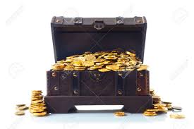 To unlock treasure hunt, players need to complete the level 36 quest: Open Treasure Chest Filled With Gold Coins Isolated On White Stock Photo Picture And Royalty Free Image Image 75333358