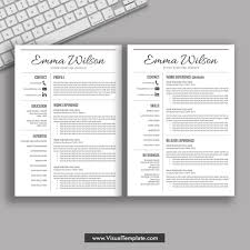 2019 2020 Pre Formatted Resume Template With Resume Icons