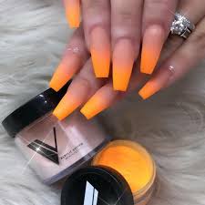 Acrylic nail paints are a mixture of liquid monomer and powder polymer. Nail Inspo Acrylic Nails Orange And Nail Inspiration Image 6612826 On Favim Com