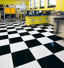 black commercial vinyl tile flooring