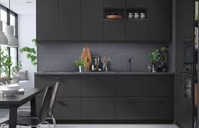 Ptoire cuisine meilleur de ptoir d accueil génial cuisine noir from cuisine noire ikea , image source: Cuisine Ikea 40 Modeles Canons Pour Tous Les Budgets