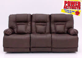 wurstrow power reclining sofa brown