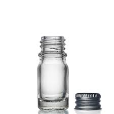 5ml Clear Glass Dropper Bottle Metal