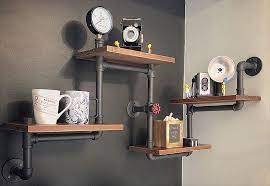 Diy Pipe Shelves Industrial Decor The