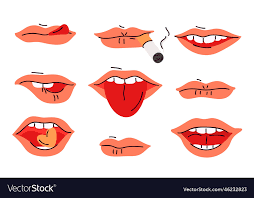 male mouth expressions diffe lips