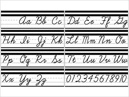 Simply Stylish Alphabet Line Cursive Mini Bulletin Board