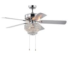 What are the shipping options for ceiling fans with lights? Bryanya 5 Blade 52 Inch Chrome Lighted Ceiling Fans Overstock 22580749