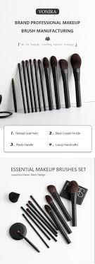 pieces cosmetic makeup brushes set oem odm