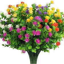 artificial flowers for outdoor uv