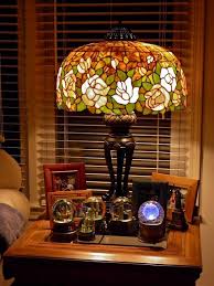 Faux Stained Glass Lamp And Antique