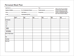 11 Meal Planning Templates Free Sample Example Format