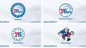 Philadelphia 76ers logos history team and primary emblem. The 76ers New Logo Round Starry Red White And Blue Sporting News