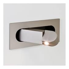 Led Recessed Wall Light In Matte Nickel